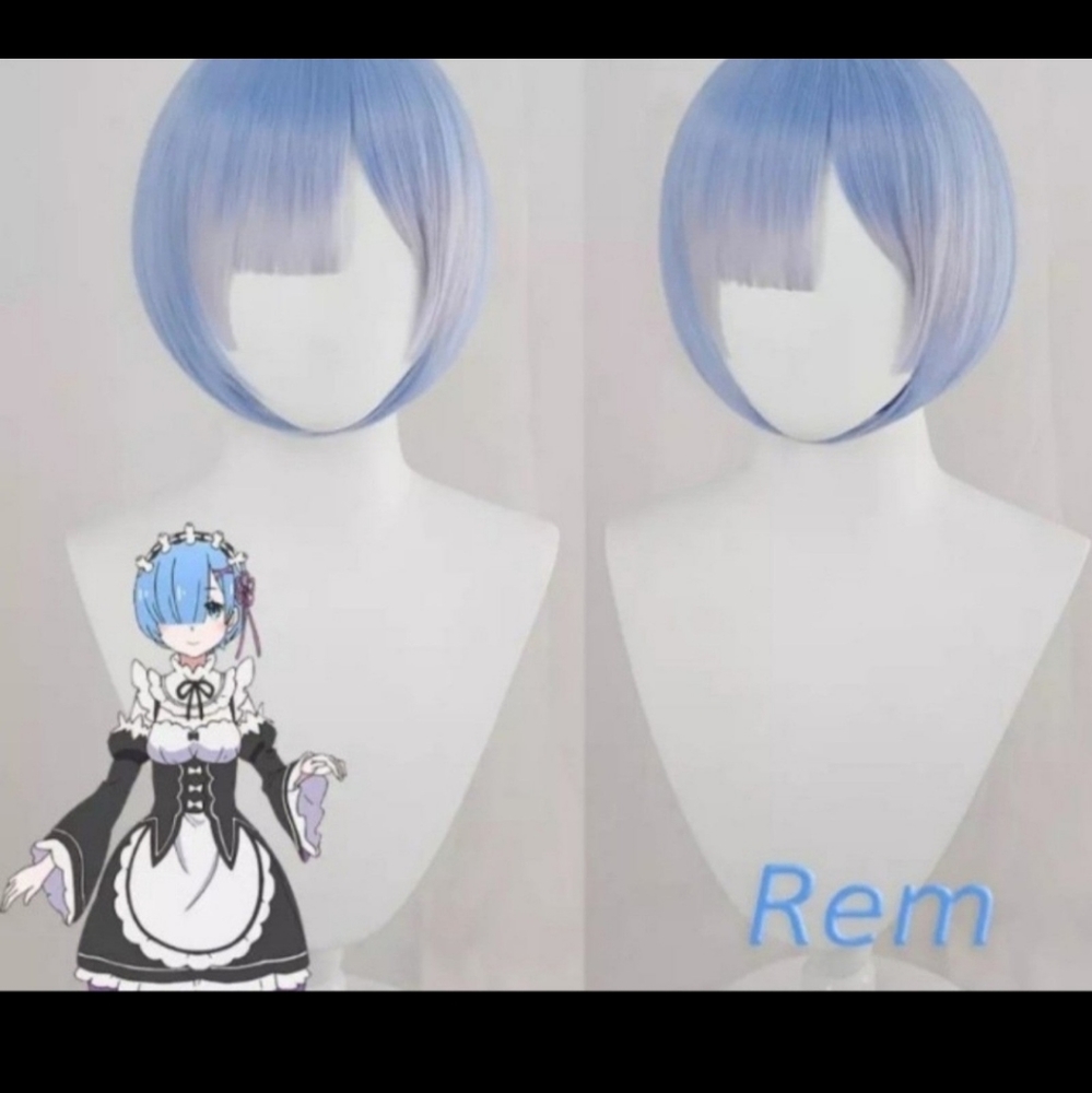 Light Blue Costume Wig